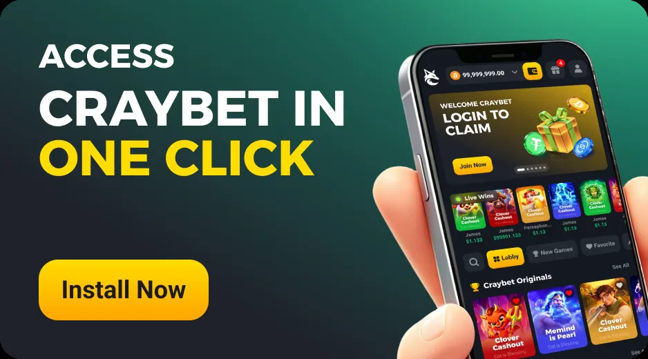 Access Craybet in one click: install the web app