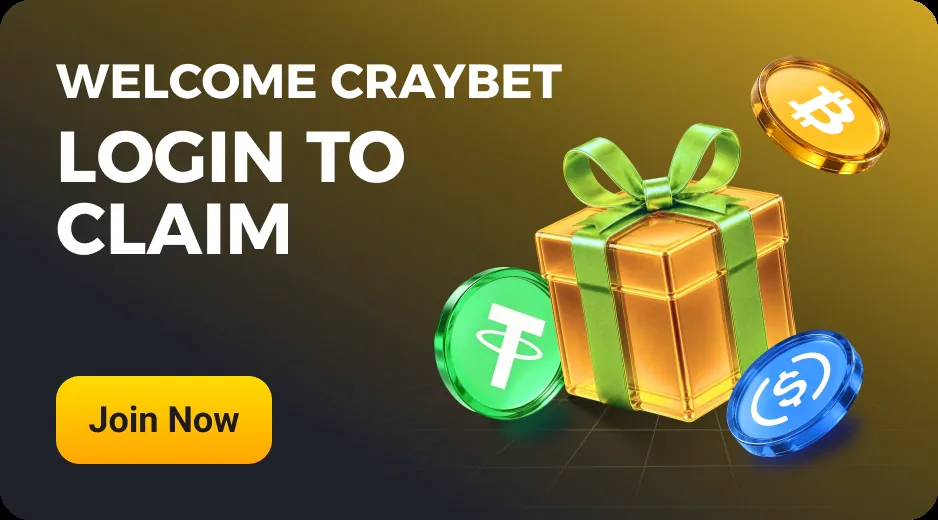 Welcome Craybet bonus: log in to claim
